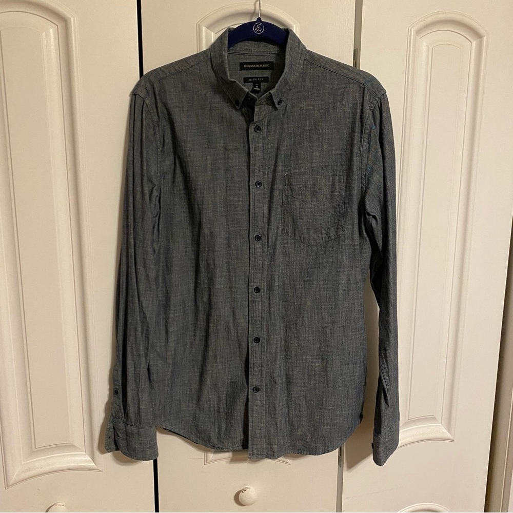 Banana Republic Slim Fit Oxford Button Down Shirt